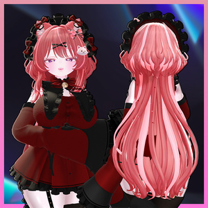 ◈Snow Kit Hair◈ Highlights Texture 【VRC Hair Texture - mitokumo】 缩略图 2