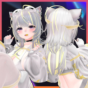 Fuzz-Hair Highlights Texture 【VRC Hair Texture - MOMORI】 缩略图 2
