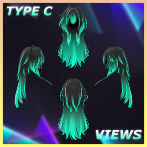 Sylin_Hair Highlights Texture 【VRC Hair Texture - Kyee_N】 缩略图 7