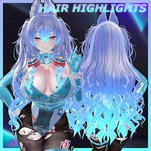 ♥ Cherish Twin ♥ Highlights Texture 【VRC Hair Texture - Nanaha】