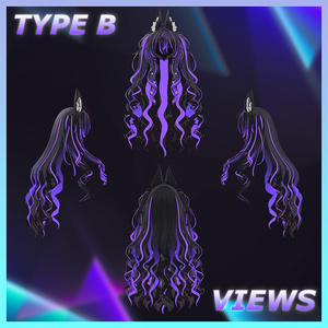 ♥ Cherish Twin ♥ Highlights Texture 【VRC Hair Texture - Nanaha】 缩略图 6