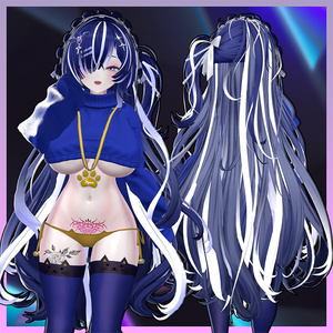Noble_Bloody Hair Highlights Texture 【VRC Hair Texture - MOMORI】 缩略图 2