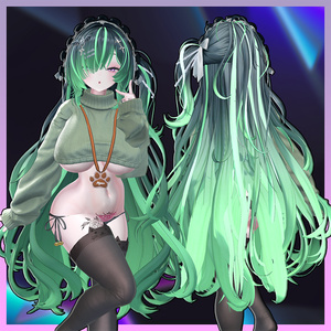 Noble_Bloody Hair Highlights Texture 【VRC Hair Texture - MOMORI】 缩略图 3