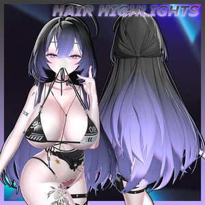 Awayuki Hair Highlights Texture 【VRC Hair Texture - AILYA】
