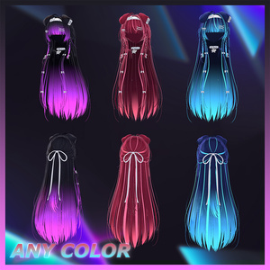 ♥ Classic Long ♥ Highlights Texture 【VRC Hair Texture - Nanaha】 缩略图 4