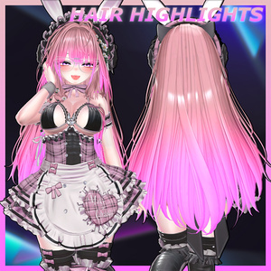 Deer Bloom Long Hair Highlights Texture 【VRC Hair Texture - GLAY Unknown】