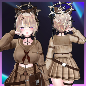 Messy Bun Highlights Texture 【VRC Hair Texture - 隣の店】 缩略图 2