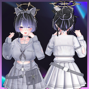 Messy Bun Highlights Texture 【VRC Hair Texture - 隣の店】 缩略图 3