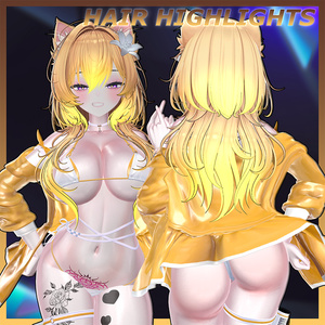 Denim Hair Highlights Texture 【VRC Hair Texture - LookVook】