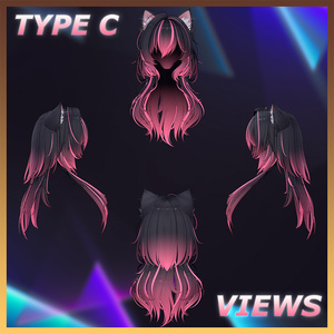 Denim Hair Highlights Texture 【VRC Hair Texture - LookVook】 缩略图 7
