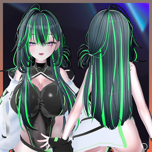 Lucid Hair Highlights Texture 【VRC Hair Texture - MOMORI】 缩略图 2