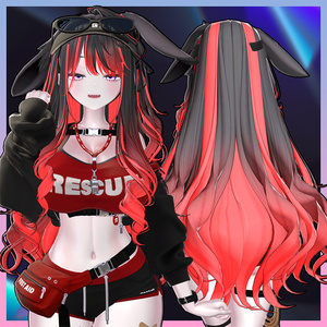 Rabby Long Hair Highlights Texture 【VRC Hair Texture - GLAY Unknown】 缩略图 3