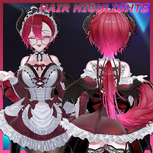 Komaru_Hair Highlights Texture 【VRC Hair Texture - MOMORI】