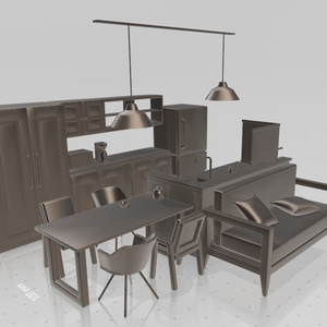 部屋モデル(3D)objファイル