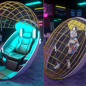 【無料】VRChat ワールド ギミック Use,Sitでアニメーション実行