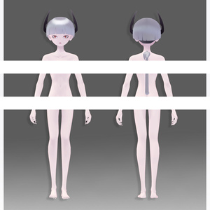【オリジナル3Dモデル】Cathari カタリ【VRChatアバター】（無料おまけ）ShinigamiSan 死神さん 缩略图 3