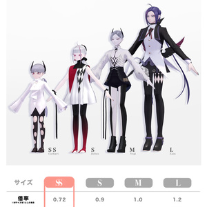 【オリジナル3Dモデル】Cathari カタリ【VRChatアバター】（無料おまけ）ShinigamiSan 死神さん 缩略图 13