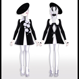 【旧素体対応】FlowersDress フラワードレス【VRChat想定衣装】 缩略图 2