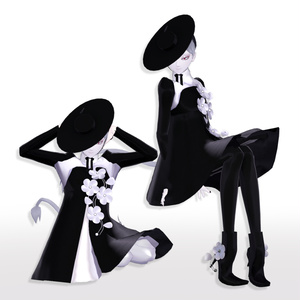 【旧素体対応】FlowersDress フラワードレス【VRChat想定衣装】 缩略图 9