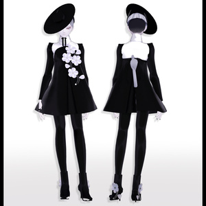 【旧素体対応】FlowersDress フラワードレス【VRChat想定衣装】 缩略图 3