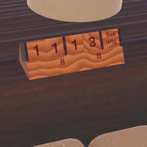 【VRChatワールド用】卓上カレンダー キューブ 缩略图 3