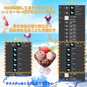 【ぷまちゃん】胸の谷間テクスチャ/ Pmma Body Texture 缩略图 5