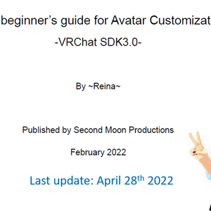 *FREE* [ENG] Avatar Customization Guide for VRChat SDK 3.0