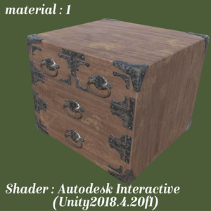 3Dモデル_和箪笥_Japanese chest 缩略图 2