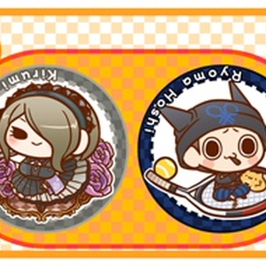 狼ゲーム57mm缶バッジ （リンタロウ・リツ） - スタジオわさび