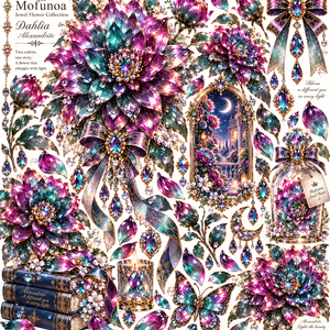 Mofunoa PAPER COLLECTION｜MYSTÈRE - Jewel Flower Collection - 5枚セット