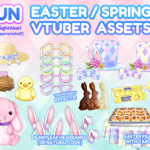 Vtuber / PNGtuber Easter Asset Collection イースター