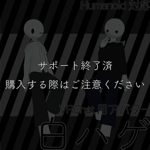 〘サポート終了〙VRChat想定3Dアバター【白ハゲ】