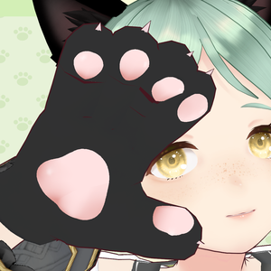 【Vroid】ねこの手(色変更可能) Cat Paws Color Changeable