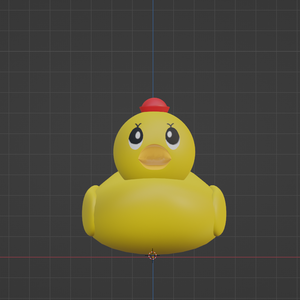 【blender】【FBX】あひる隊長　【unityパッケージ】