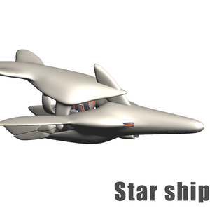 コンセプトモデル【Star ship TypeA/B】3DCG