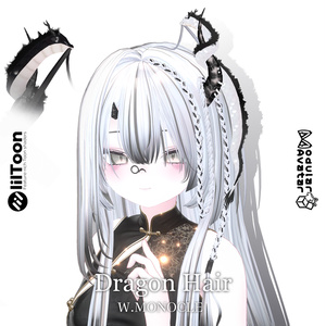 !SALE!🐉<21 Avatar>Dragon hair & Monocle Set🐉