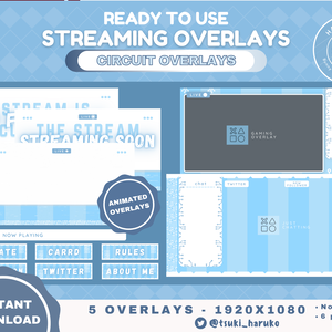 【Circuit Overlays】|| Twitch Overlay Set