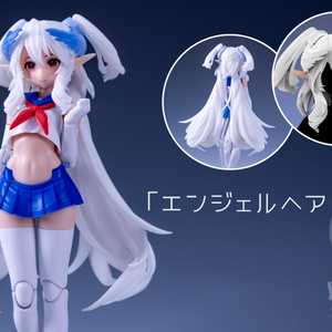 【未組み立て】「R.Z.」けものミミポニーテール髪パーツ（メガミデバイス対応） R.Z.」けものミミポニーテール・メガミデバイス・髪パーツ - R.Z.