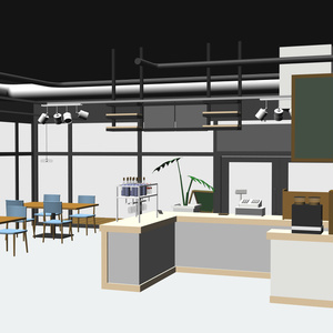 3Dカフェ・喫茶店(CLIPSTUDIOPAINT用) 缩略图 11