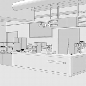 3Dカフェ・喫茶店(CLIPSTUDIOPAINT用) 缩略图 9