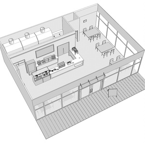 3Dカフェ・喫茶店(CLIPSTUDIOPAINT用) 缩略图 3