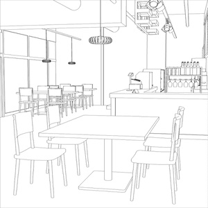 3Dカフェ・喫茶店(CLIPSTUDIOPAINT用) 缩略图 16