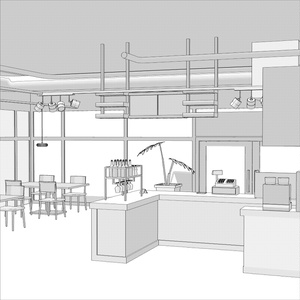 3Dカフェ・喫茶店(CLIPSTUDIOPAINT用) 缩略图 12