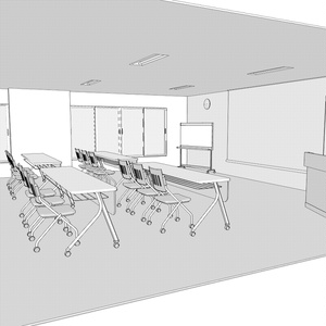 3D会議室・研修室Ver1.1(CLIPSTUDIOPAINT用) 缩略图 4