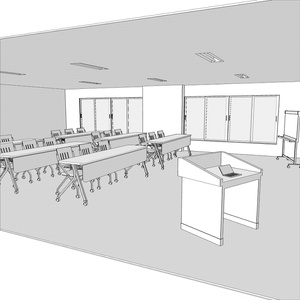 3D会議室・研修室Ver1.1(CLIPSTUDIOPAINT用) 缩略图 5