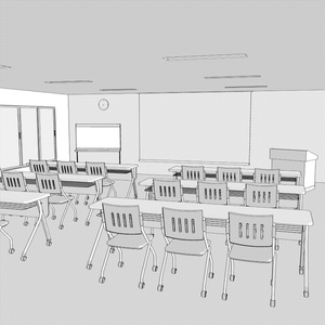 3D会議室・研修室Ver1.1(CLIPSTUDIOPAINT用) 缩略图 2