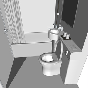 3Dユニットバス・トイレ(CLIPSTUDIOPAINT用) 缩略图 10