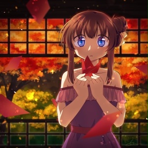 イラストパネル　赤の飛翔