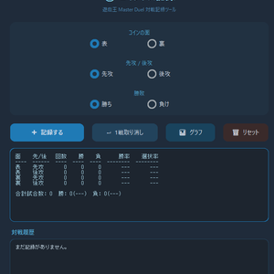 MD用コイントス記録