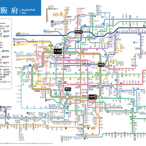 大阪府鉄道路線図（デジタル版）